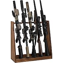 Amazon.co.jp: WOOD WORKS 日本製 ライフルスタンド 5丁掛 (ブラウン